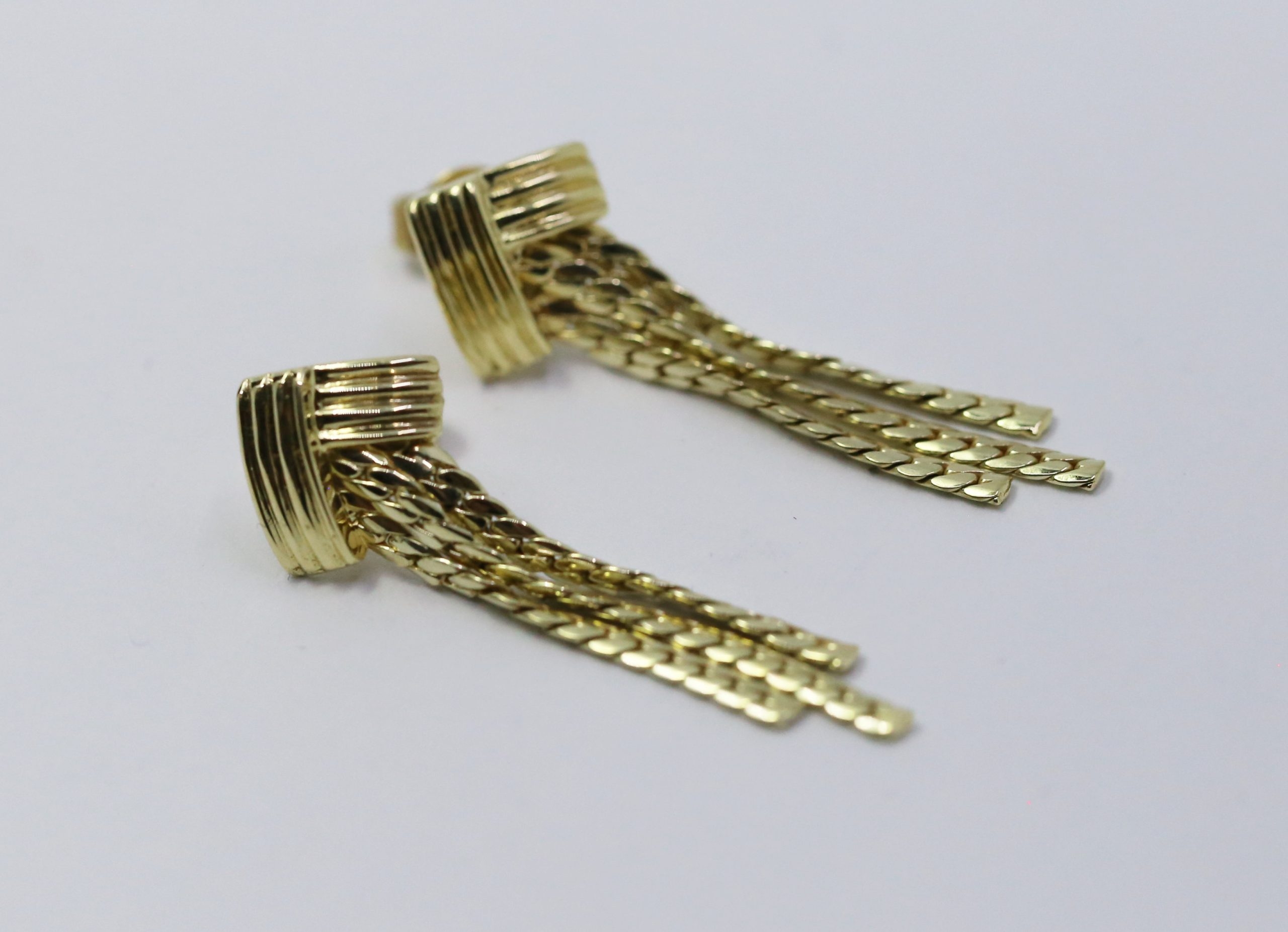 Zlaté náušnice visací 14k – 4,45g