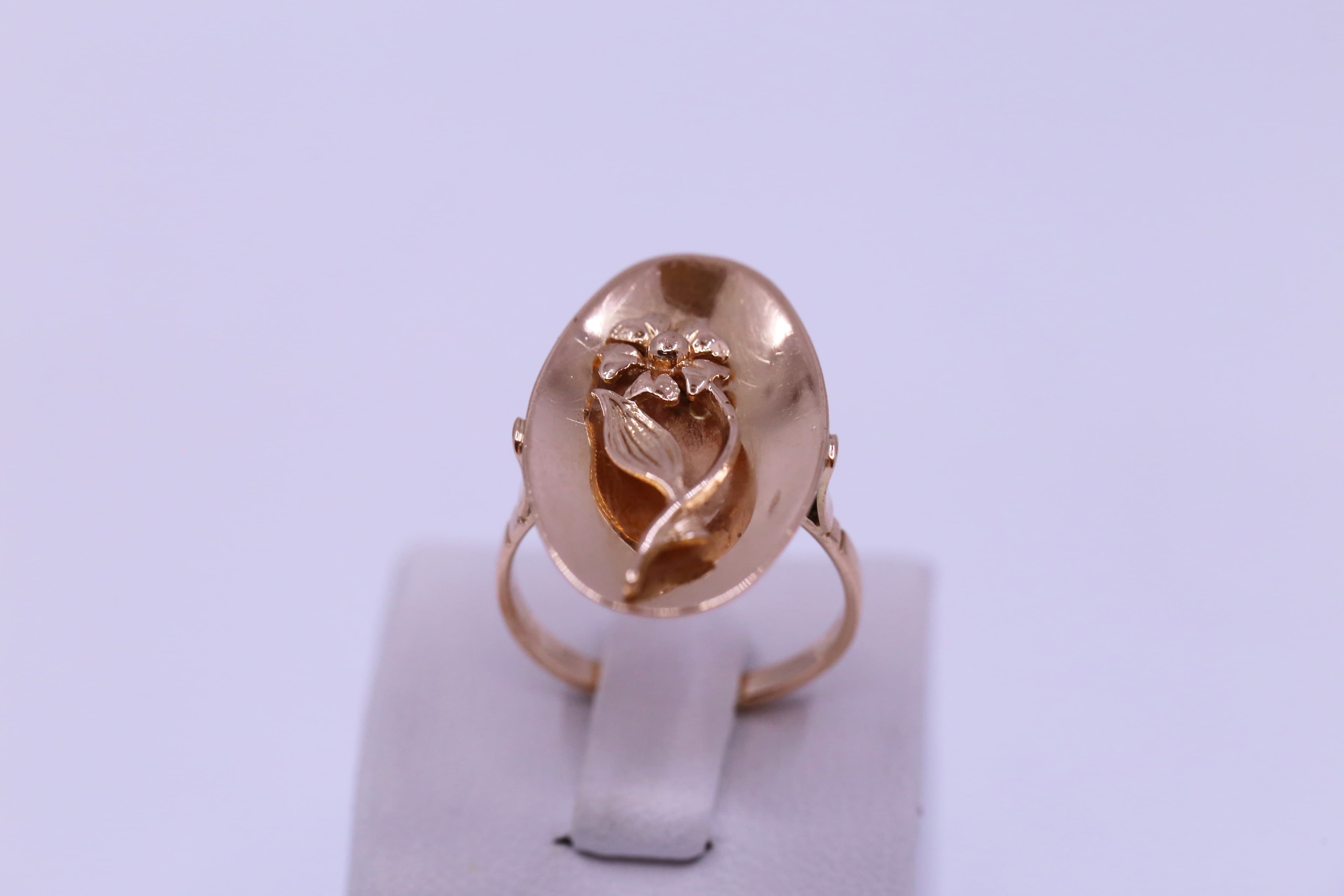 Zlatý dámský prsten květina 14k – 5,13g — použitý zlatý šperk, hlavní fotografie