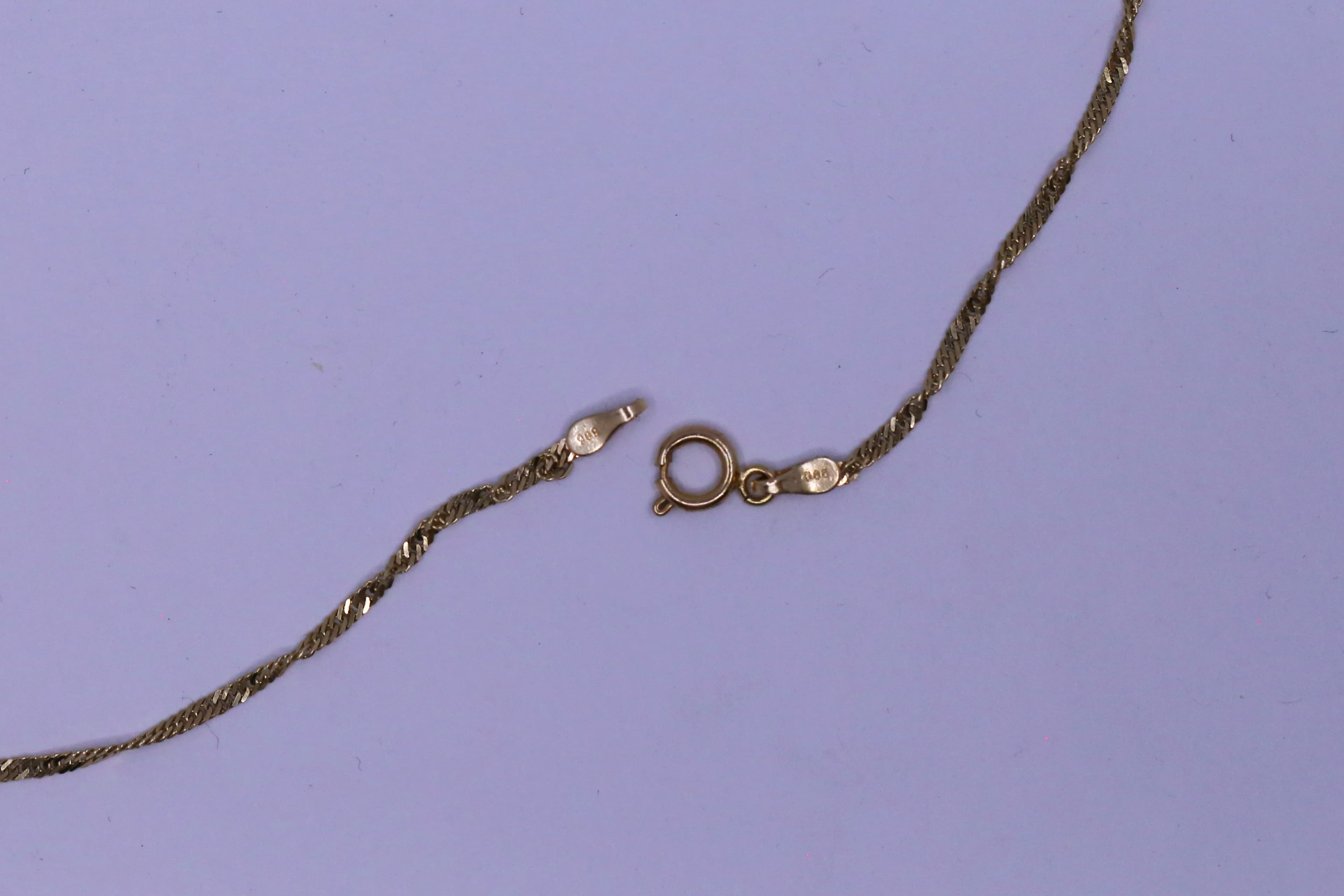 Zlatý řetízek s kuličkami 14k – 3,97g — fotografie 2