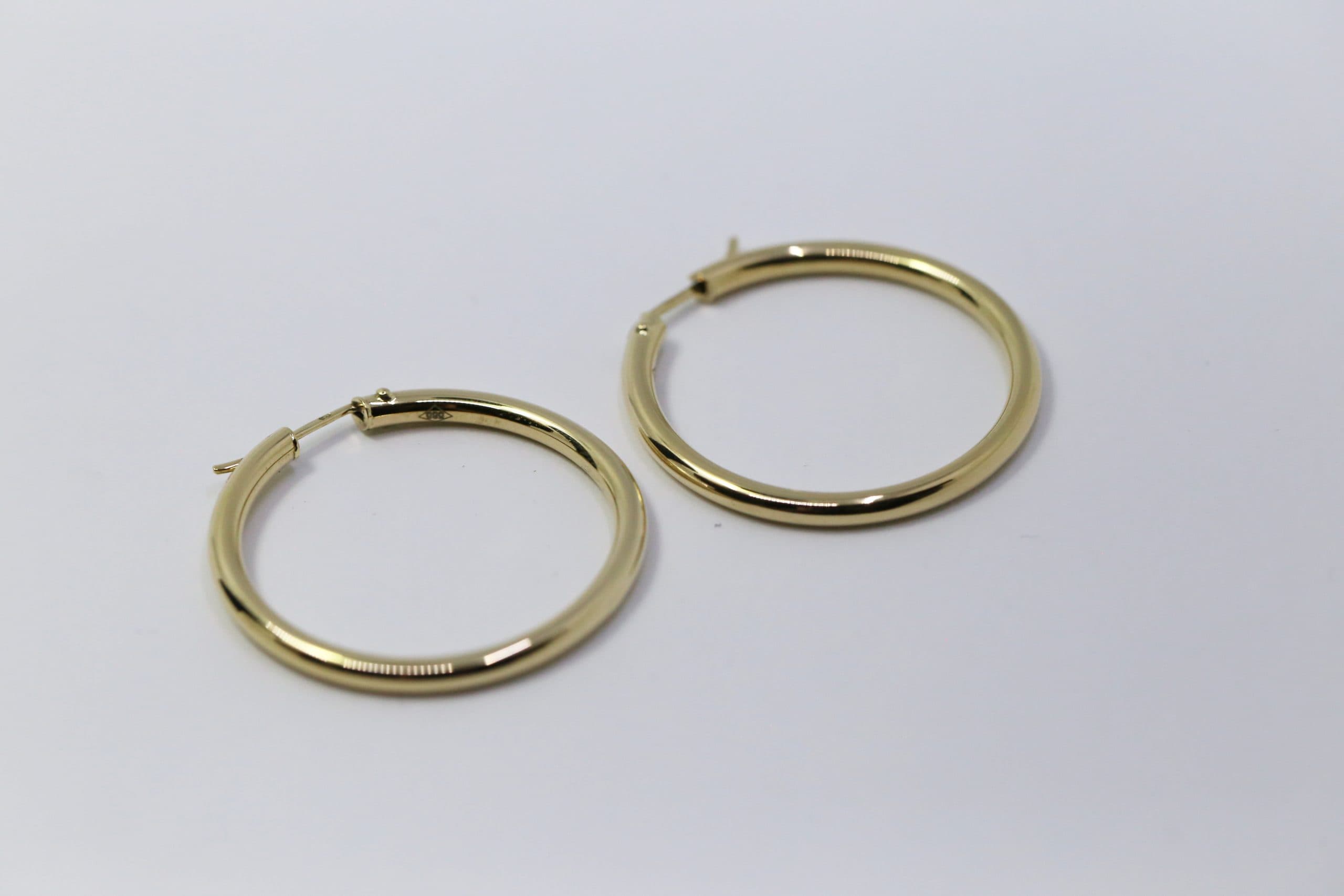 Zlaté náušnice kruhy 14k – 4,58g — použitý zlatý šperk, hlavní fotografie