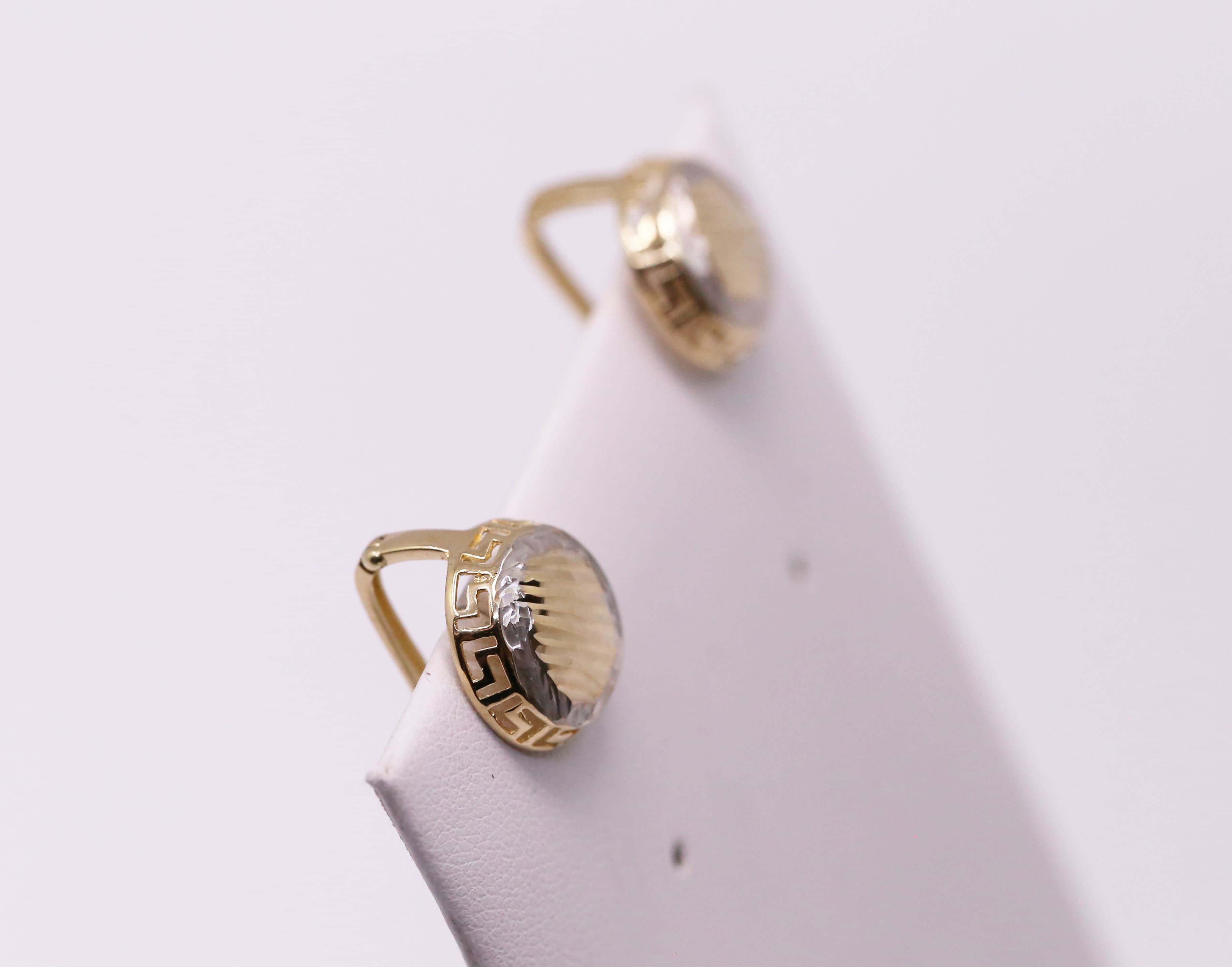 Zlaté náušnice orient 14k – 3,11g — fotografie 2