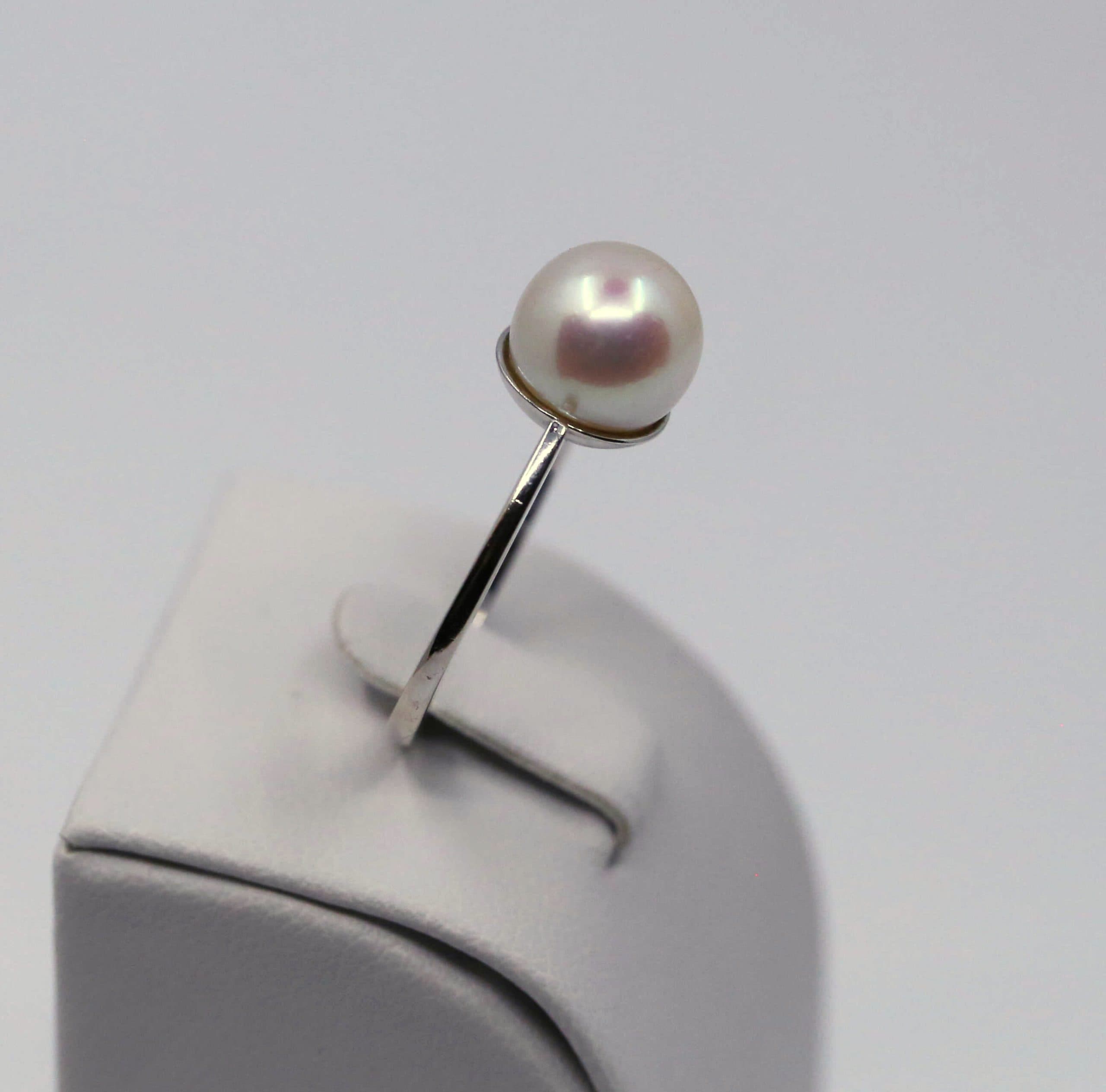 Prsten perla 14k – 3,97g — fotografie 2