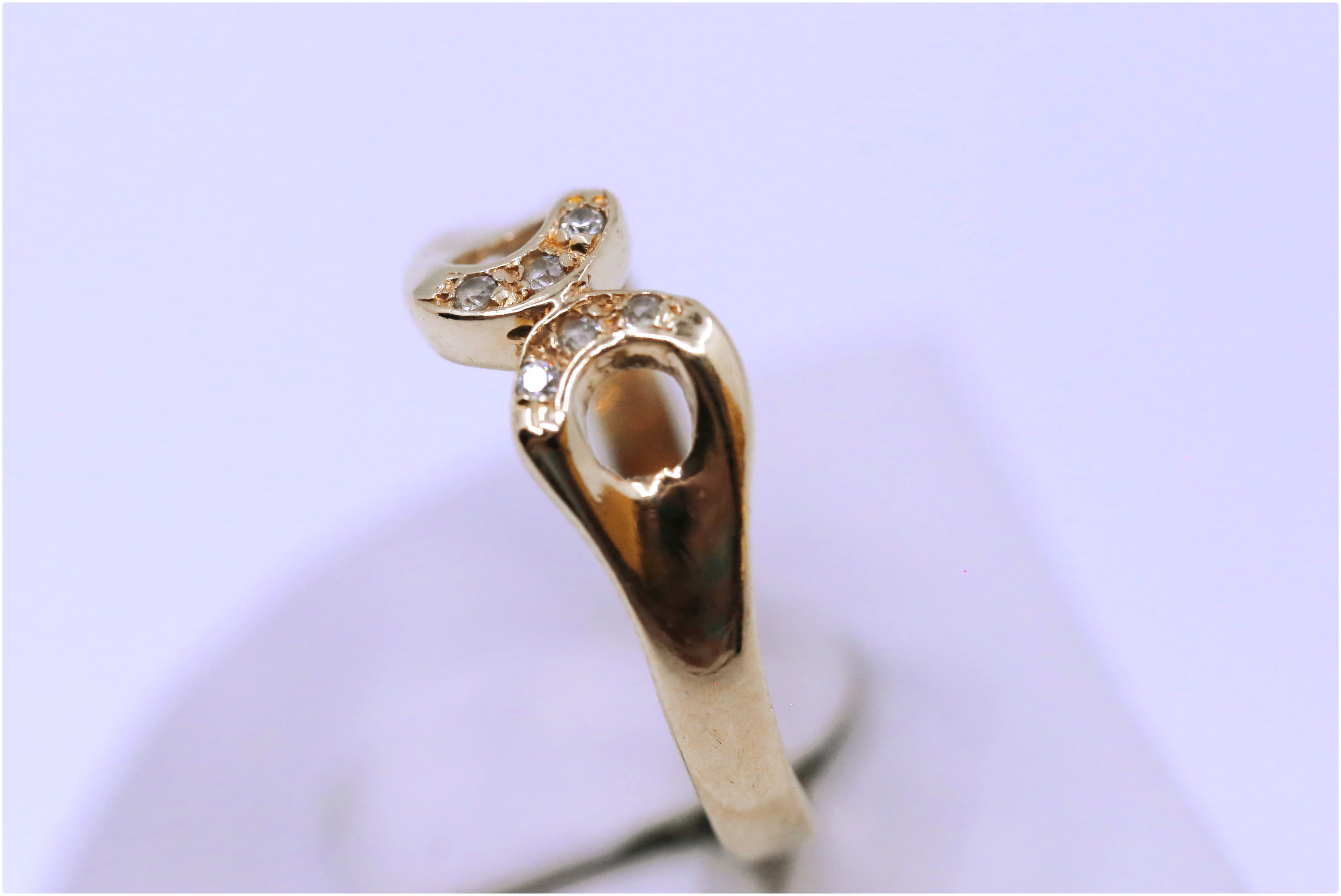 Zlatý dámský prsten simple 14k – 1,17g — fotografie 2