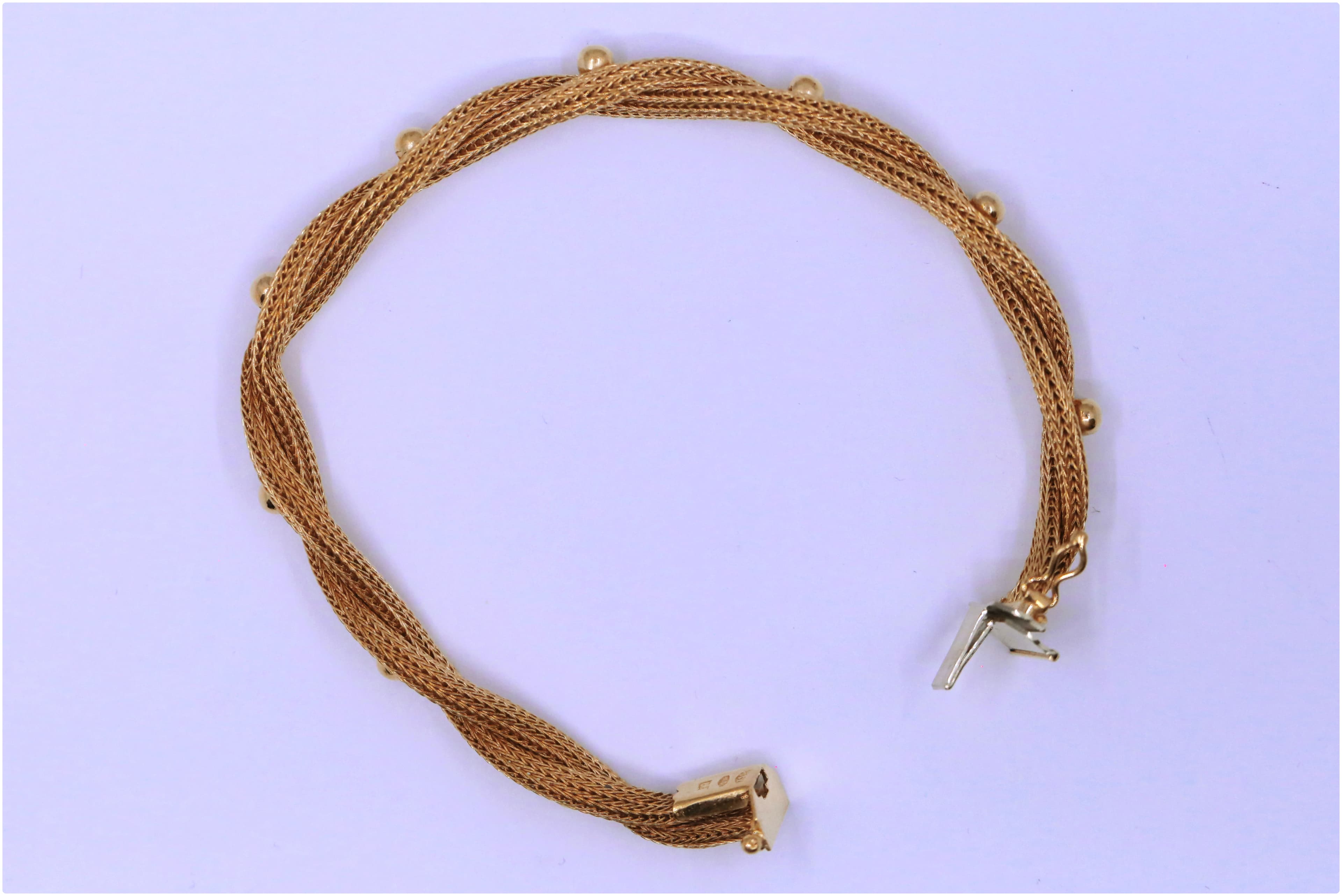 Zlatý náramek pletený 18k – 15,45g — fotografie 2