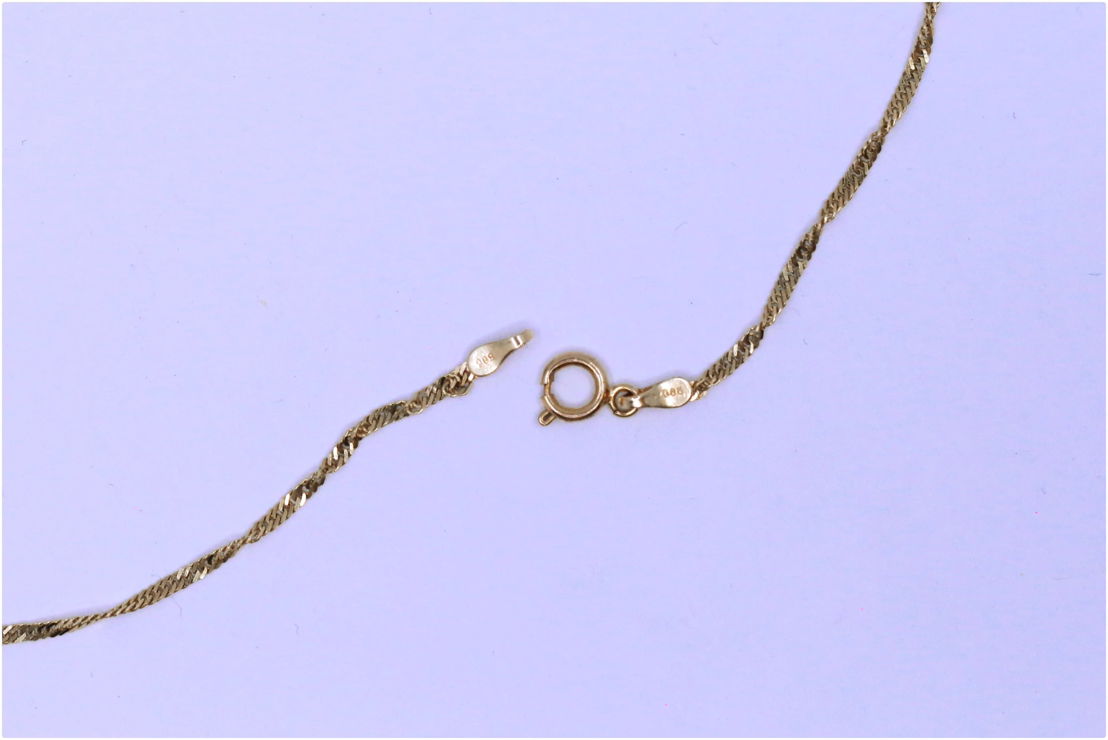 Zlatý řetízek s kuličkami 14k – 3,97g — fotografie 4