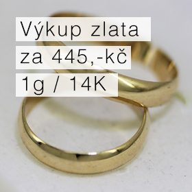 Výkup zlata ve Zlíně stoupl na 445 Kč