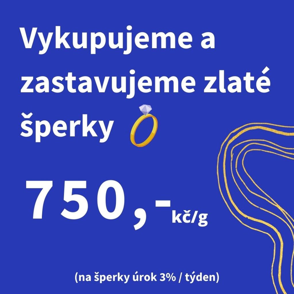 Vykupujeme a zastavujeme zlaté šperky