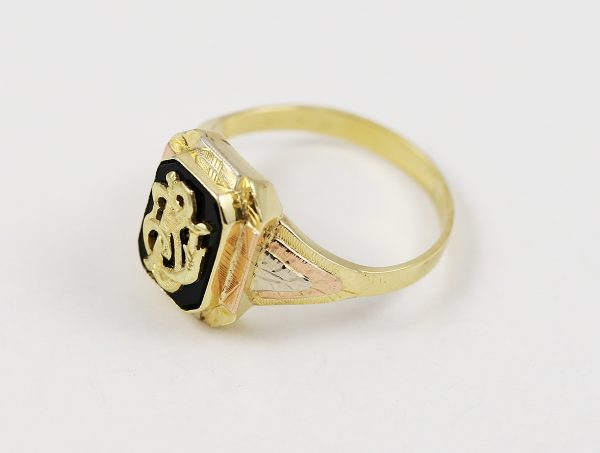 Pánský prsten s monogramem