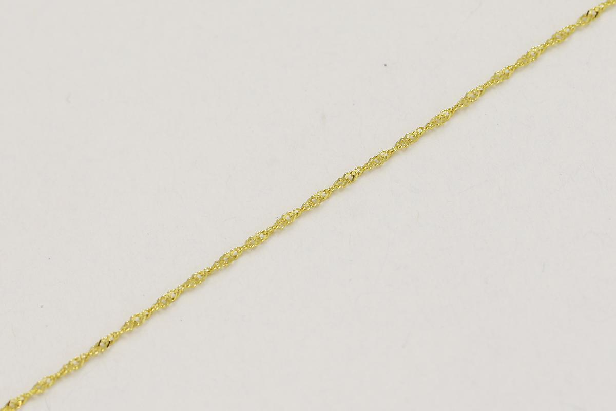 Jemný kroucený zlatý náramek