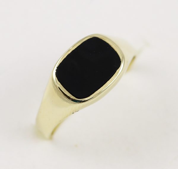 Pánský prsten černý kámen