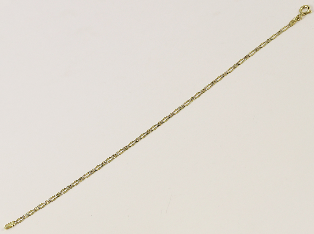 Náramek kombinace zlata