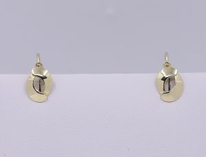 Zlaté elegantní náušnice
