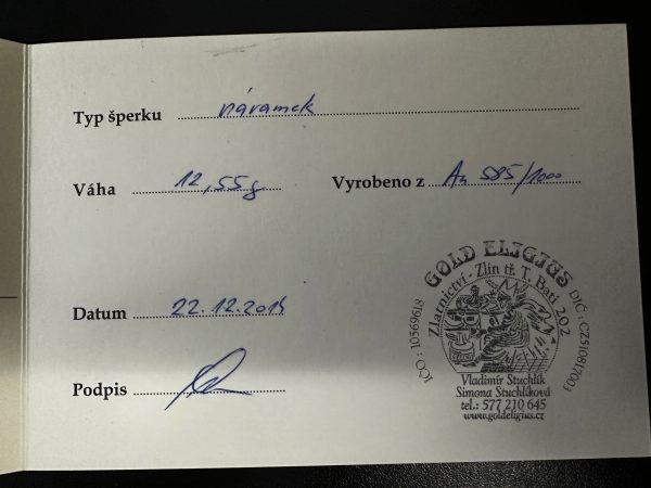 Náramek moderní s diamantem