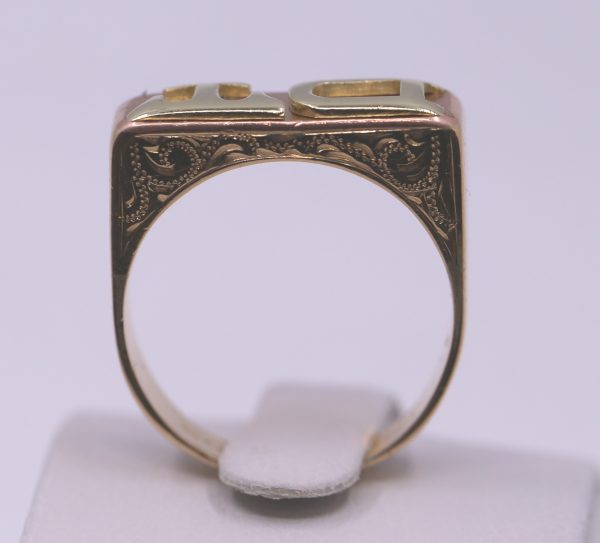 Prsten monogram DT