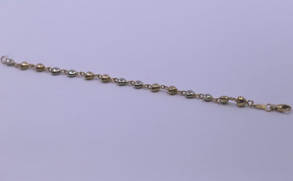 Náramek srdce 18K