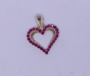 Přívěšek červené srdce