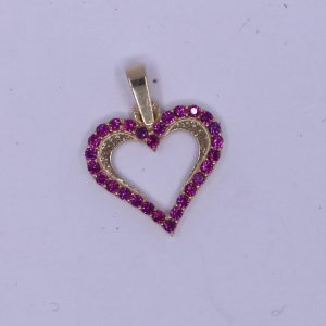 Přívěšek červené srdce