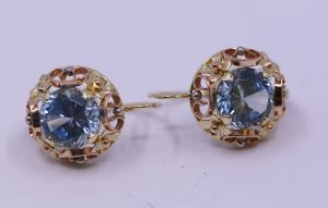 Náušnice modrý kámen