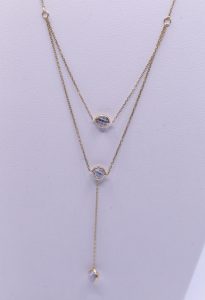 Řetízek klasik s kamenama