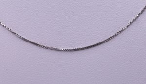 Řetízek kostka v bílém zlatě