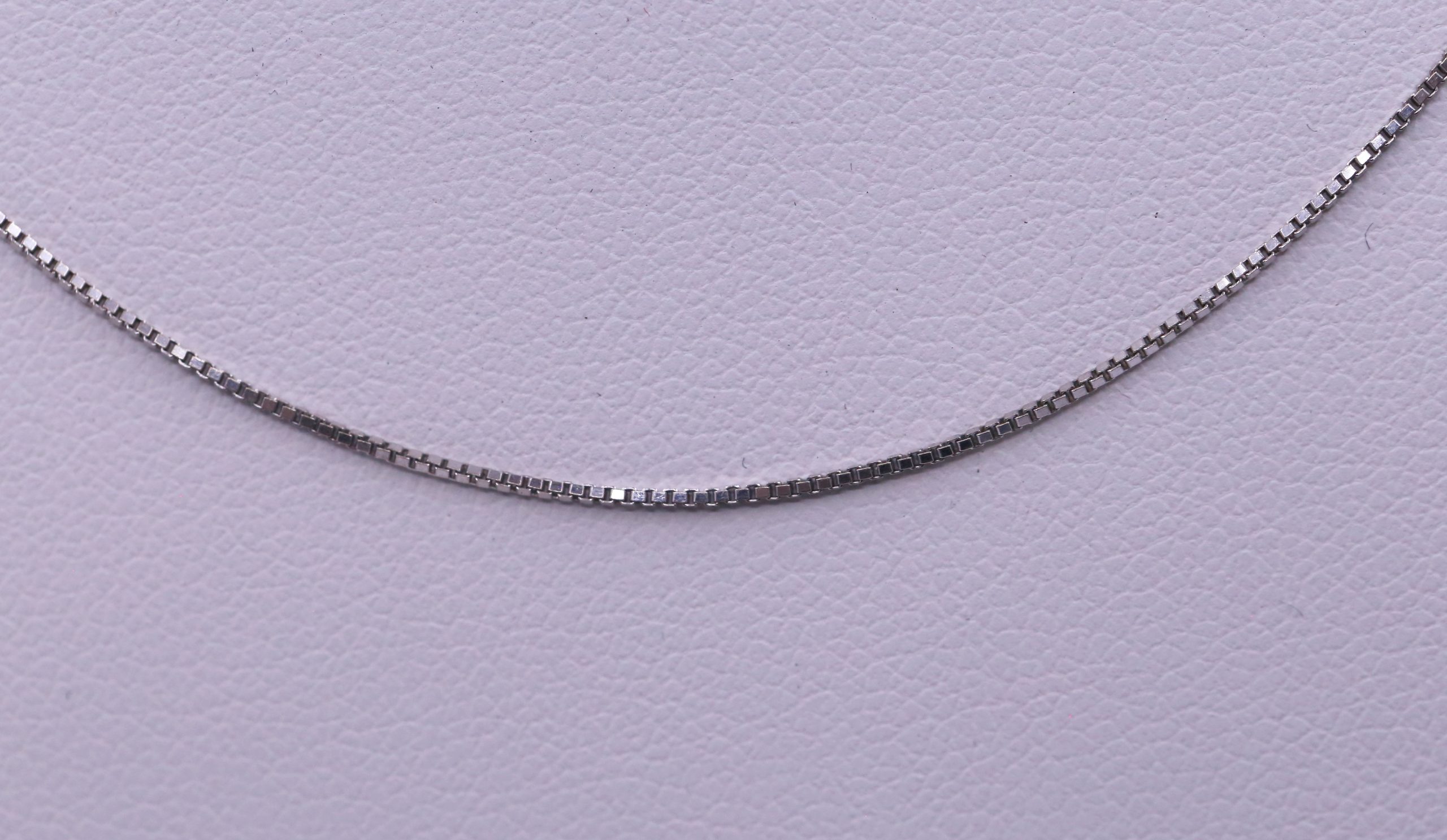 Řetízek kostka v bílém zlatě