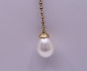 Zlatý řetízek s perlou 14k - 4,18g