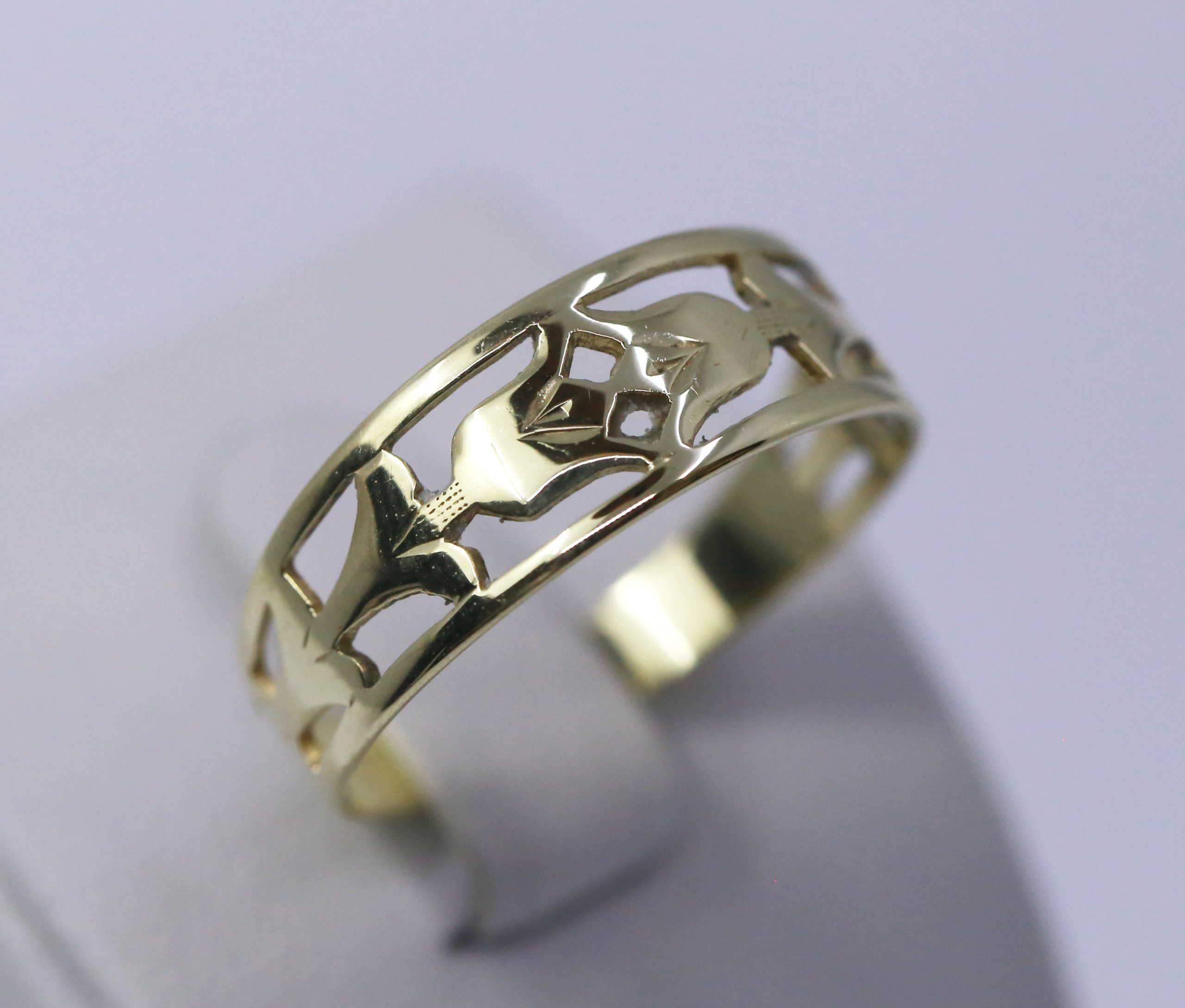 Zlatý dámský prsten s motivem růže 14k – 2,12g