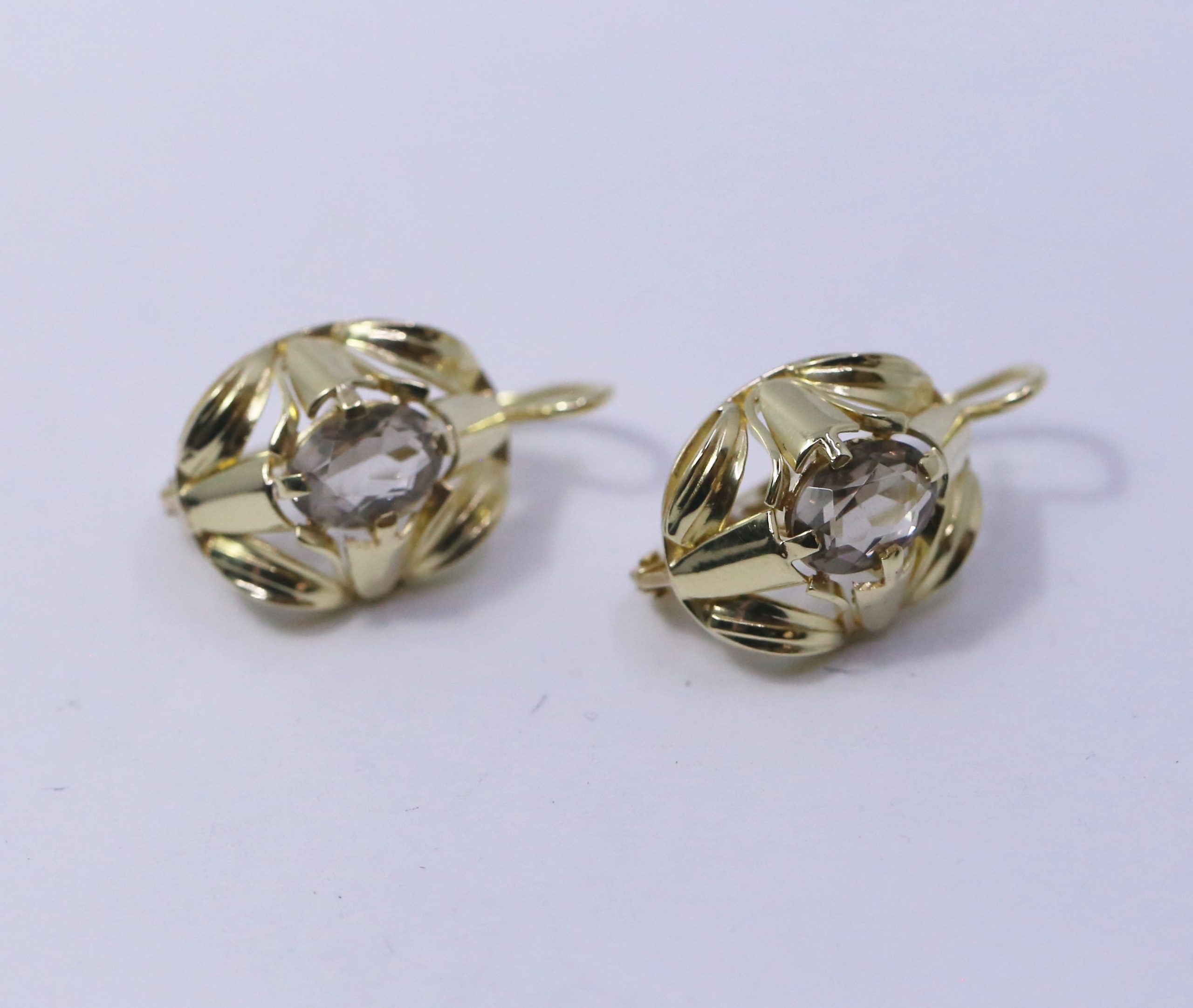 Zlaté dámské náušnice čirá elegance 14k – 4,19g