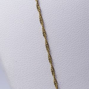 Zlatý řetízek pruhovaný 14k - 1,58g