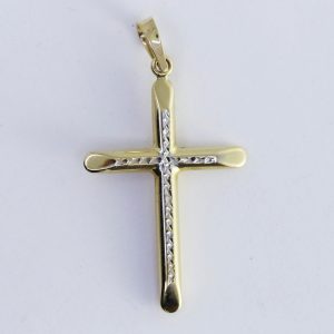 Zlatý přívěsek kříž 14k – 0,98g