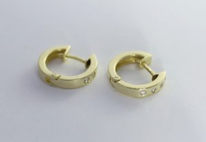 Zlaté náušnice kruhy 14k – 4,3g