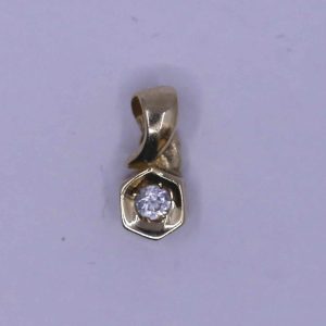 Zlatý přívěsek s kamenem 14k – 0,68g