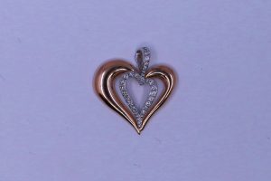 Zlatý přívěsek srdce 14k – 2g