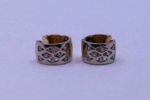 Zlaté náušnice s kamenmy 14k – 7,17g