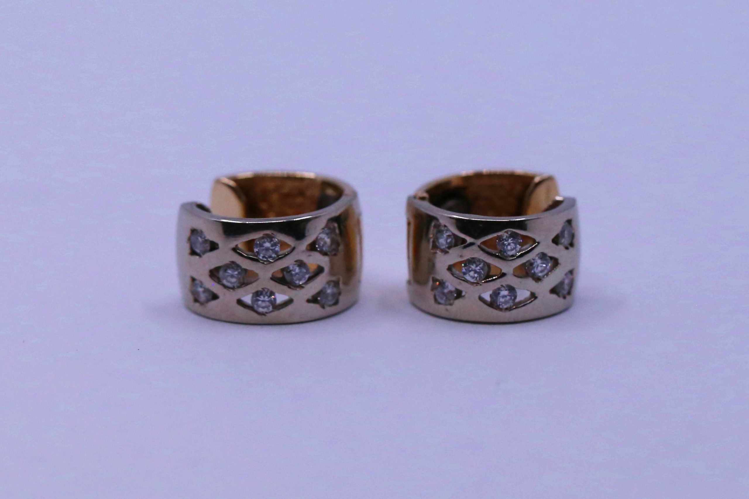 Zlaté náušnice s kamenmy 14k – 7,17g