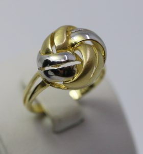 Zlatý dámský prsten twister 14k – 4,17g