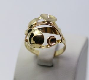 Zlatý dámský prsten kruhy 14k – 3,58g