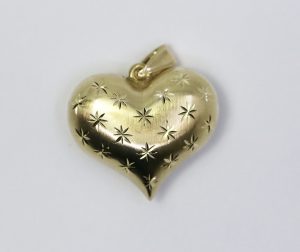 Zlatý přívěsek srdce 14k – 2,68g
