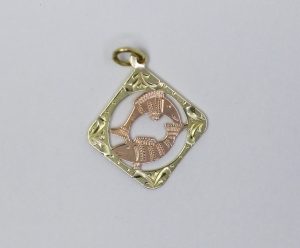 Zlatý přívěsek ryby 14k – 0,65g