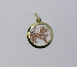Zlatý přívěsek lev 14k – 0,91g