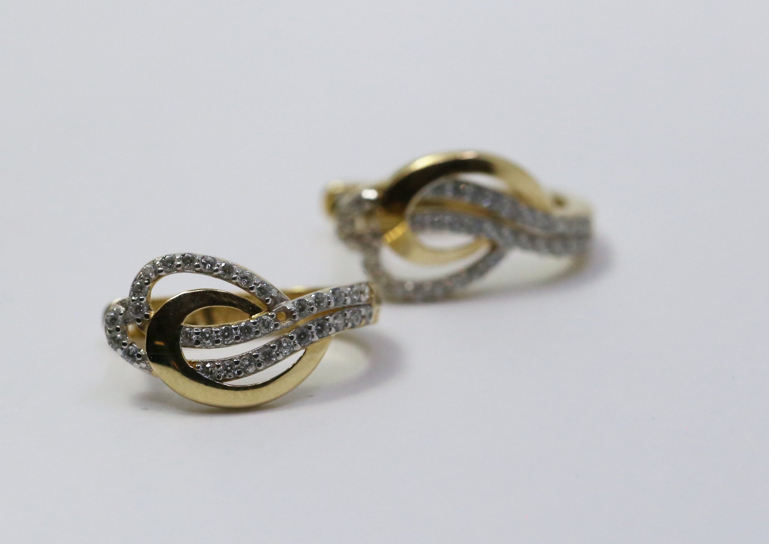 Zlaté náušnice elegance 14k – 3,16g - Obrázek 2